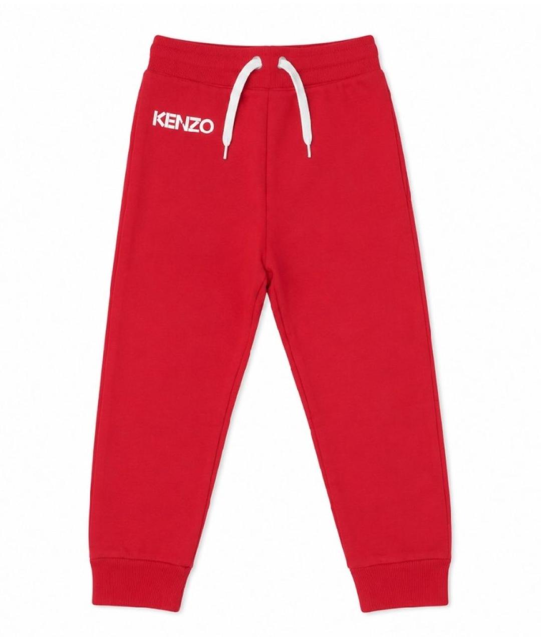 KENZO Красные хлопковые брюки и шорты, фото 1