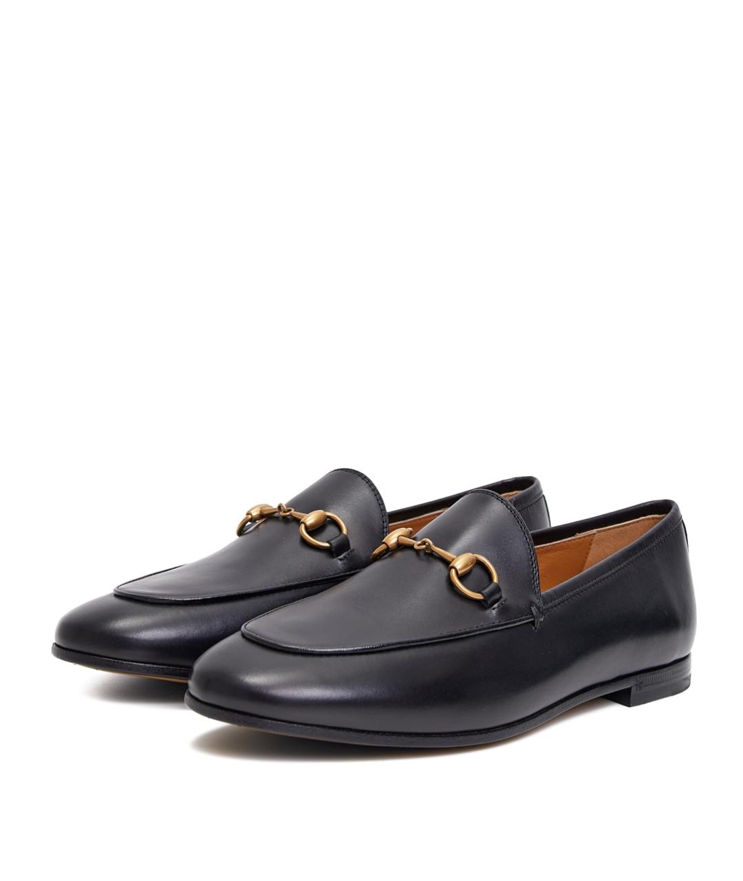 GUCCI Черные кожаные лоферы, фото 2