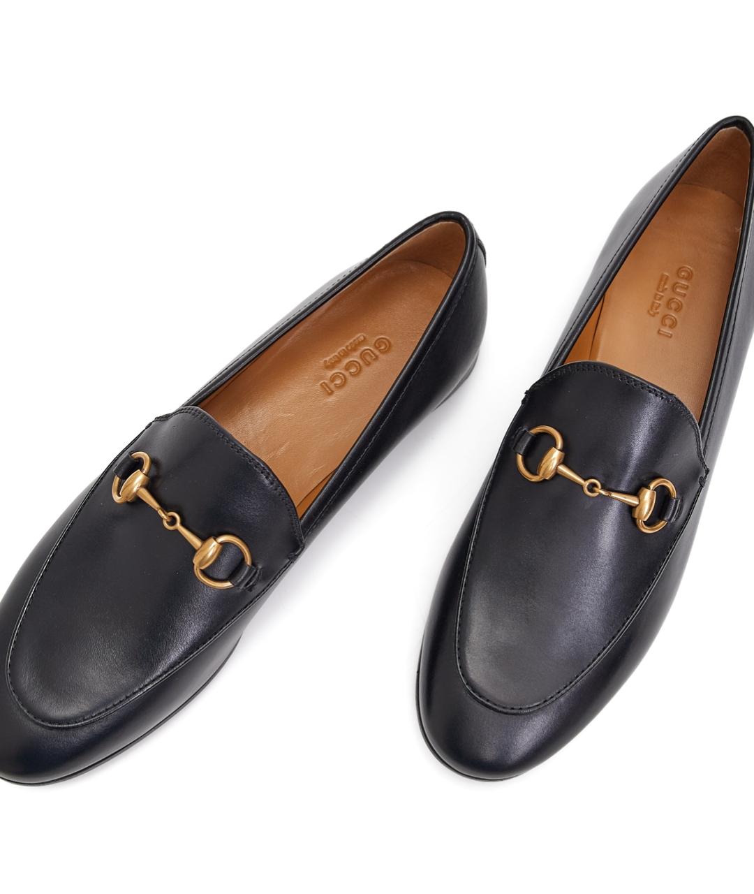 GUCCI Черные кожаные лоферы, фото 4