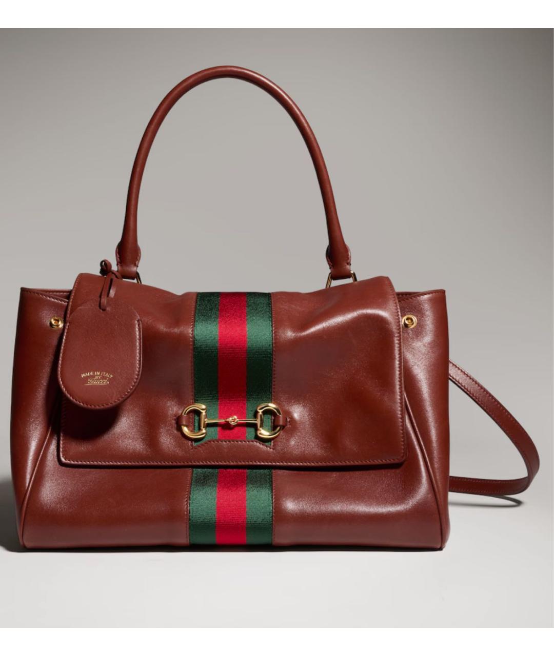 GUCCI Кожаная сумка тоут, фото 5