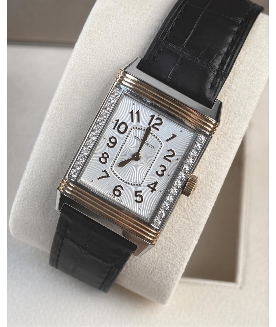 Jaeger LeCoultre Белые часы из розового золота, фото 7
