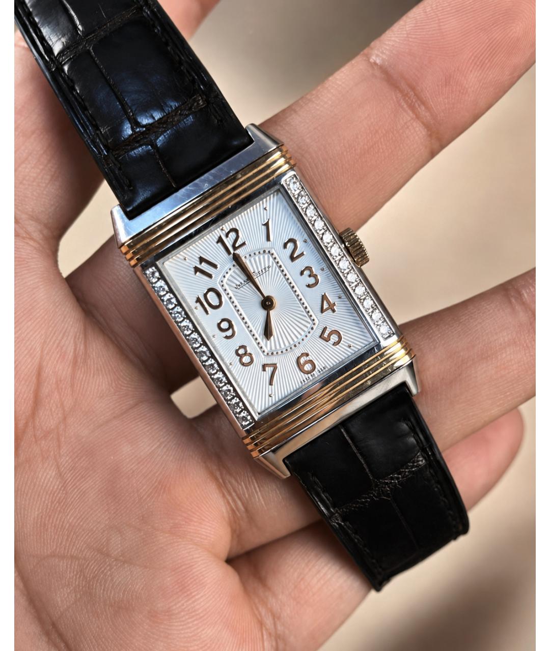 Jaeger LeCoultre Белые часы из розового золота, фото 6