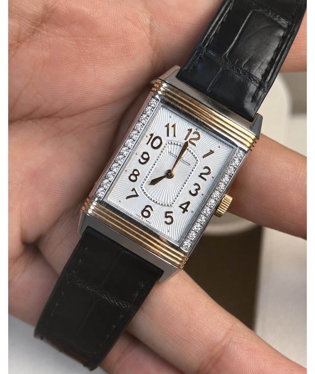 Jaeger LeCoultre Белые часы из розового золота, фото 5