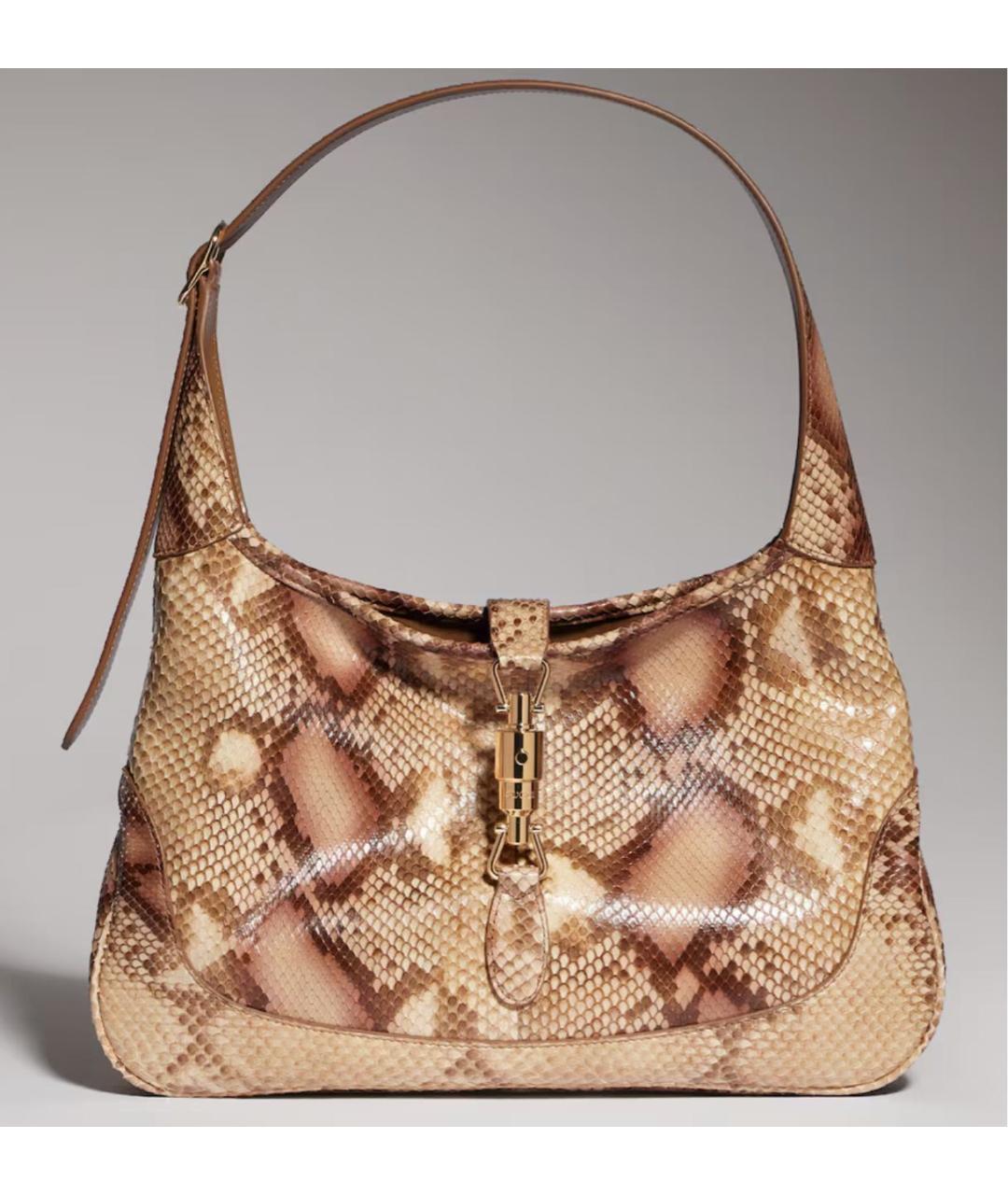 GUCCI Коричневая кожаная сумка тоут, фото 5