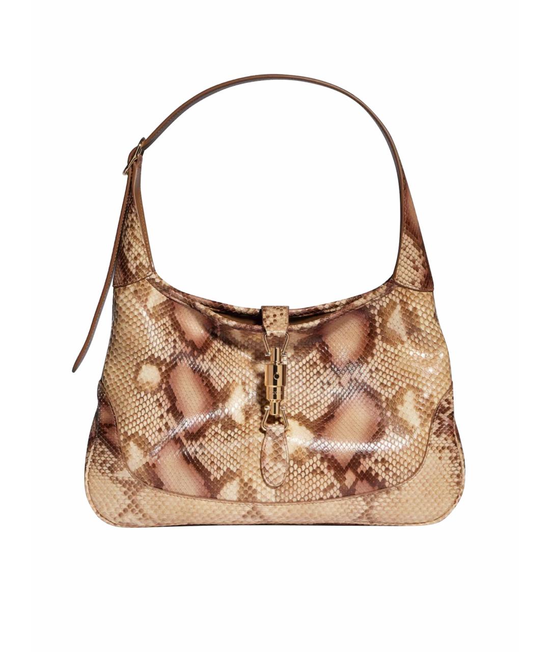 GUCCI Коричневая кожаная сумка тоут, фото 1