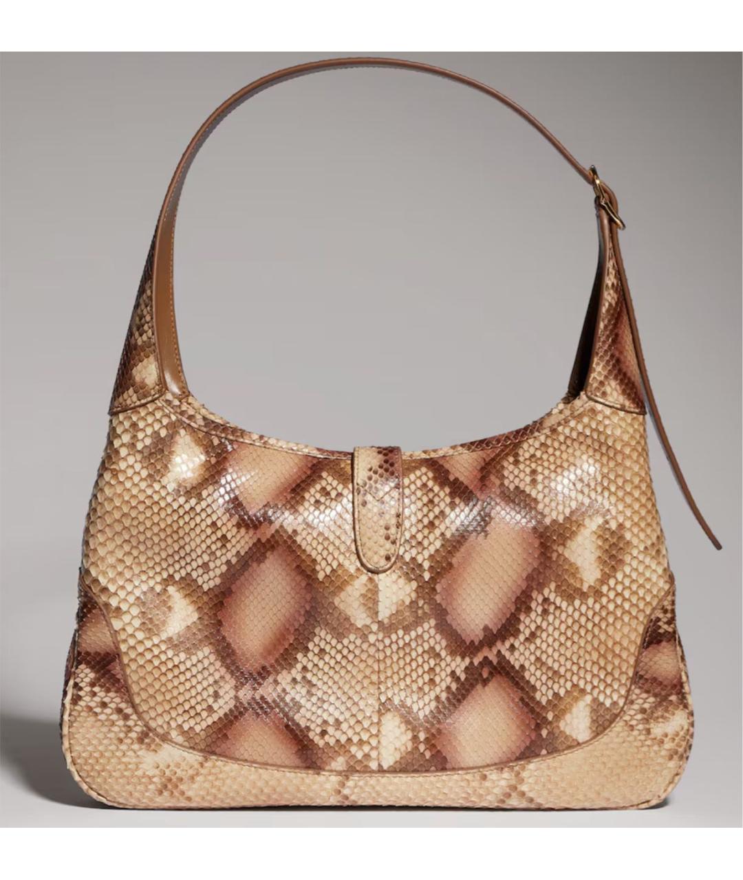 GUCCI Коричневая кожаная сумка тоут, фото 3