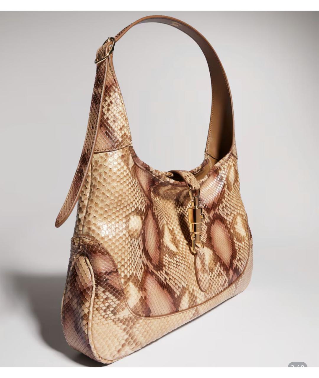 GUCCI Коричневая кожаная сумка тоут, фото 2