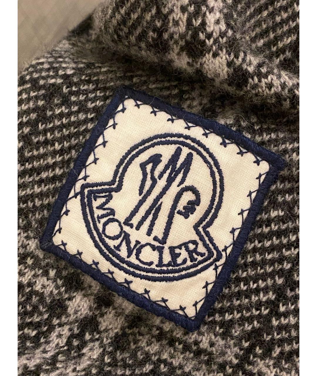 MONCLER Антрацитовая шерстяная водолазка, фото 4