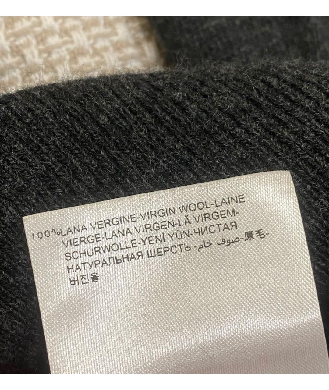 MONCLER Антрацитовая шерстяная водолазка, фото 7
