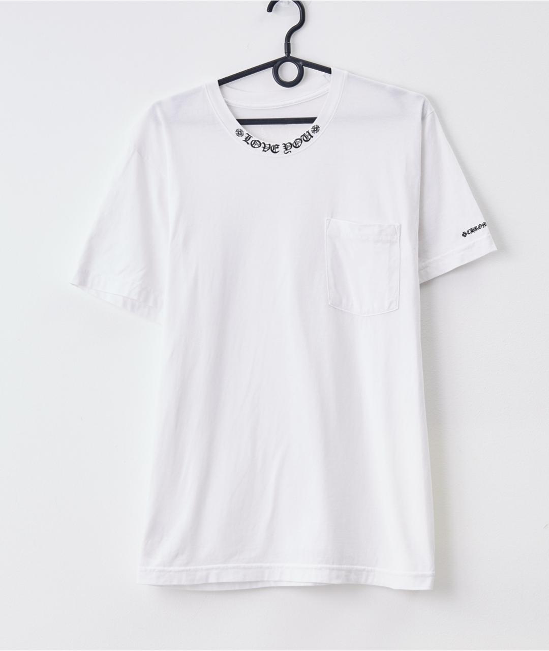 CHROME HEARTS Белая хлопковая футболка, фото 2