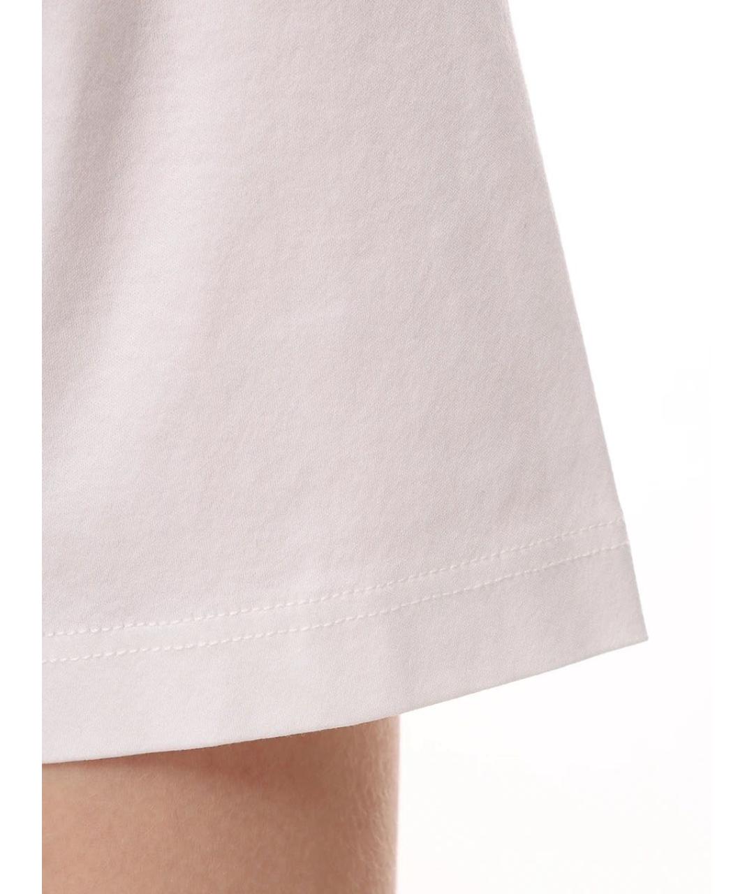 JIL SANDER Белая хлопковая футболка, фото 5