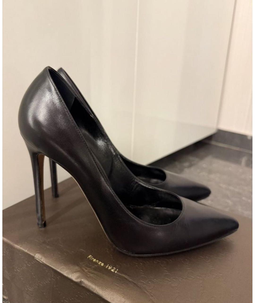 GUCCI Черные кожаные туфли, фото 9