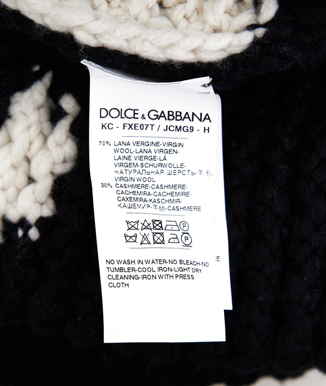 DOLCE&GABBANA Черный шерстяной джемпер / свитер, фото 7