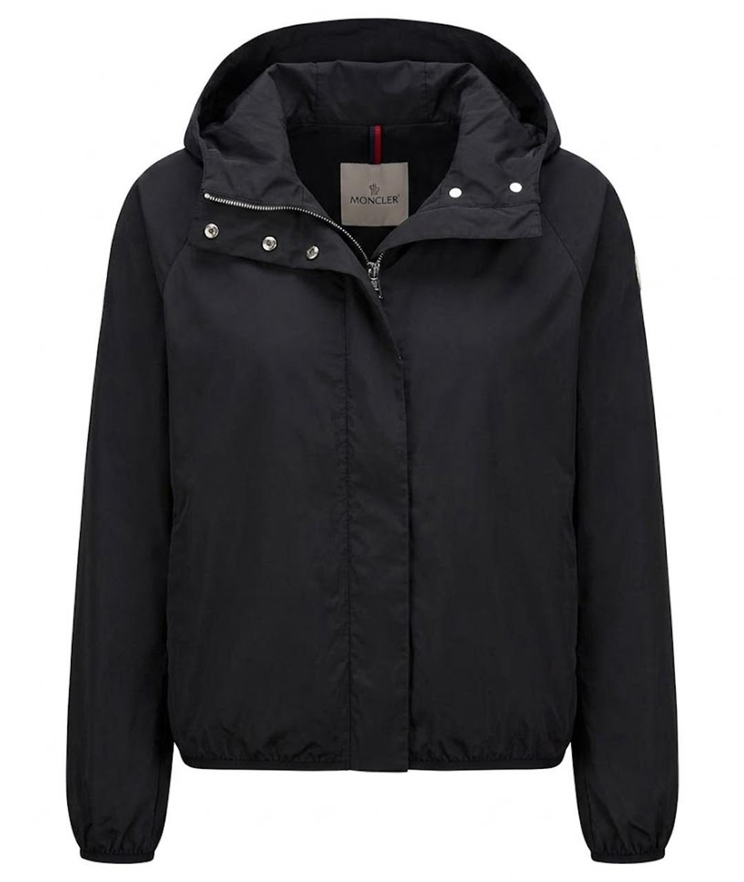 MONCLER Черная полиэстеровая куртка, фото 1