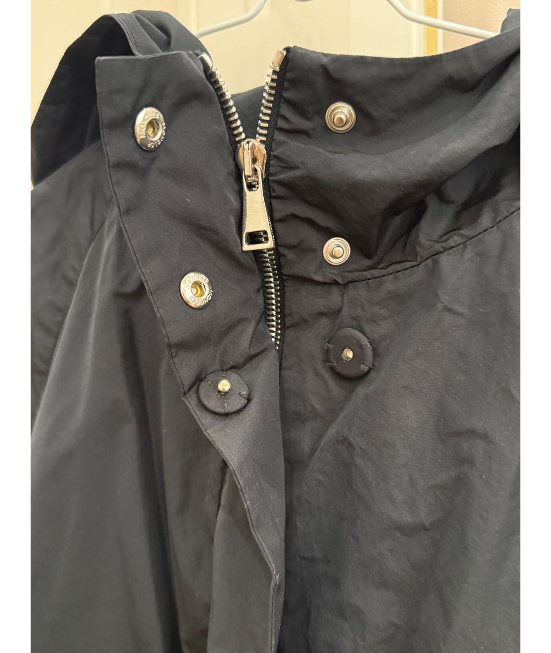 MONCLER Черная полиэстеровая куртка, фото 4