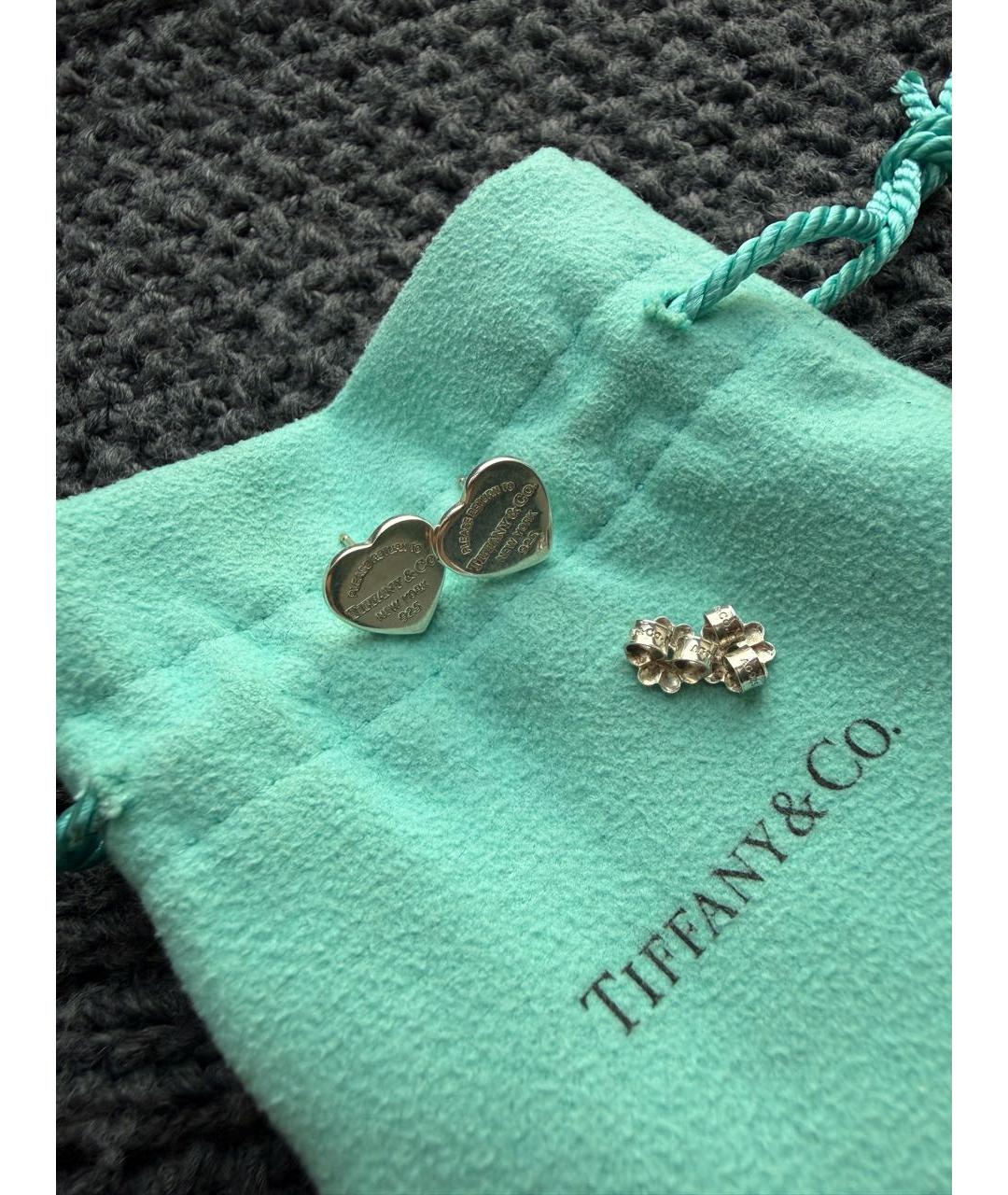 TIFFANY&CO Серебряные серебряные серьги, фото 6