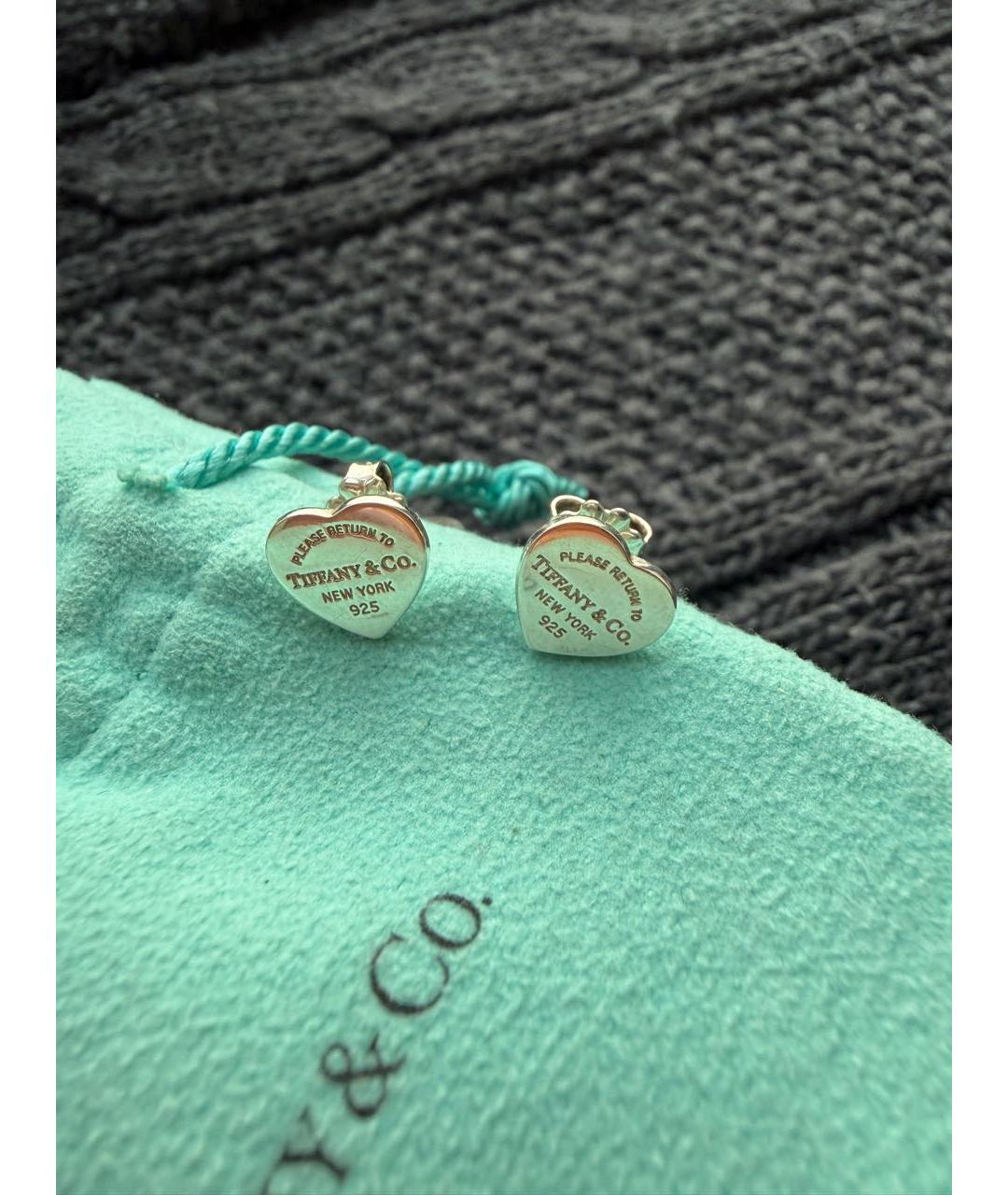 TIFFANY&CO Серебряные серебряные серьги, фото 4