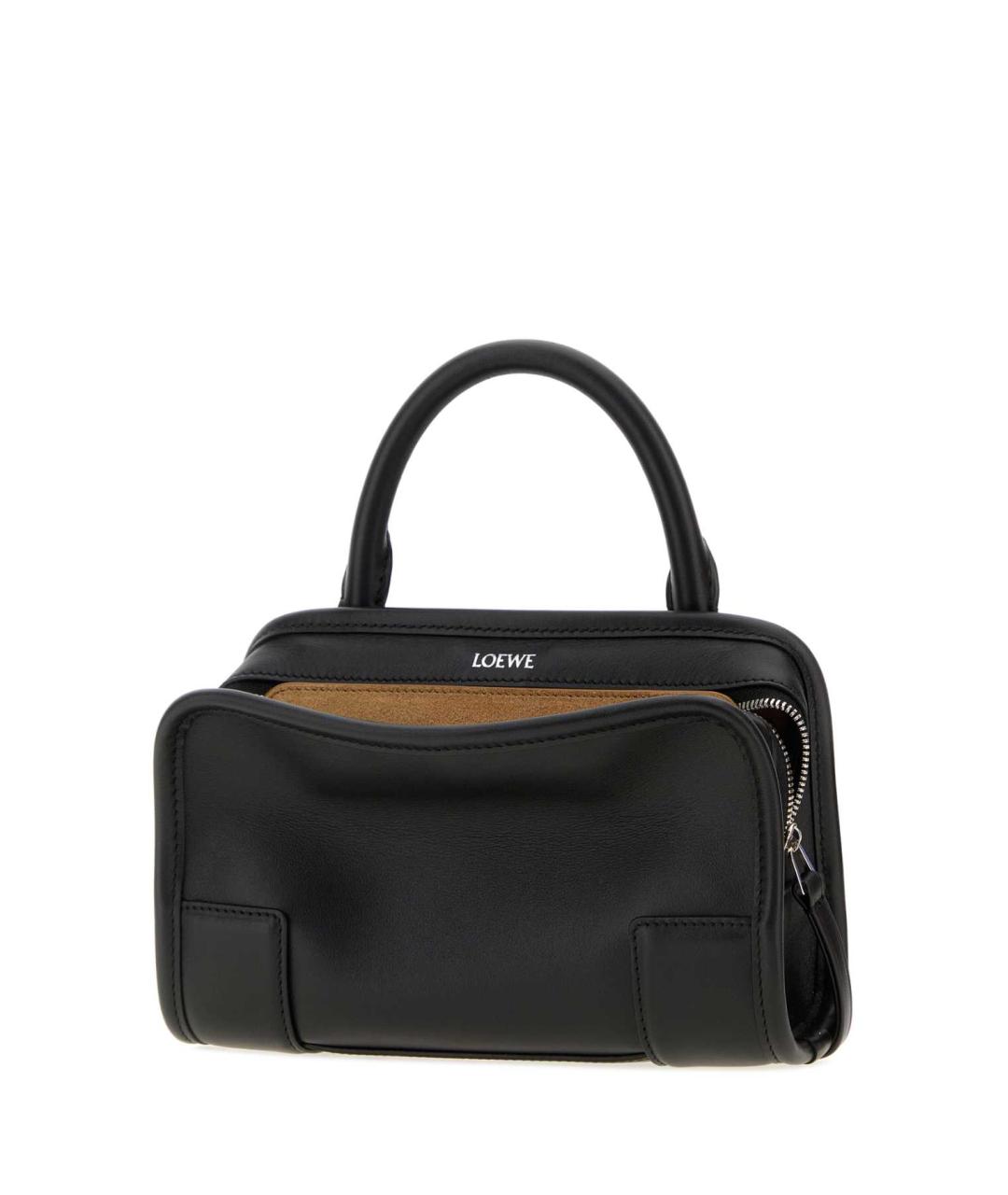 LOEWE Черная кожаная сумка тоут, фото 2