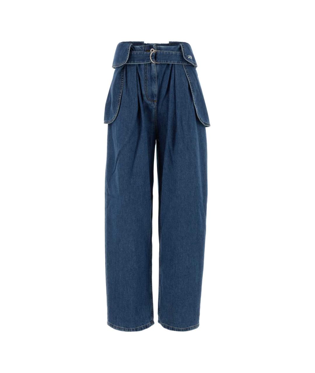 LOEWE Синие хлопковые прямые джинсы, фото 1