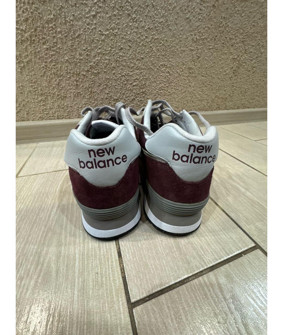 NEW BALANCE Бордовые низкие кроссовки / кеды, фото 4