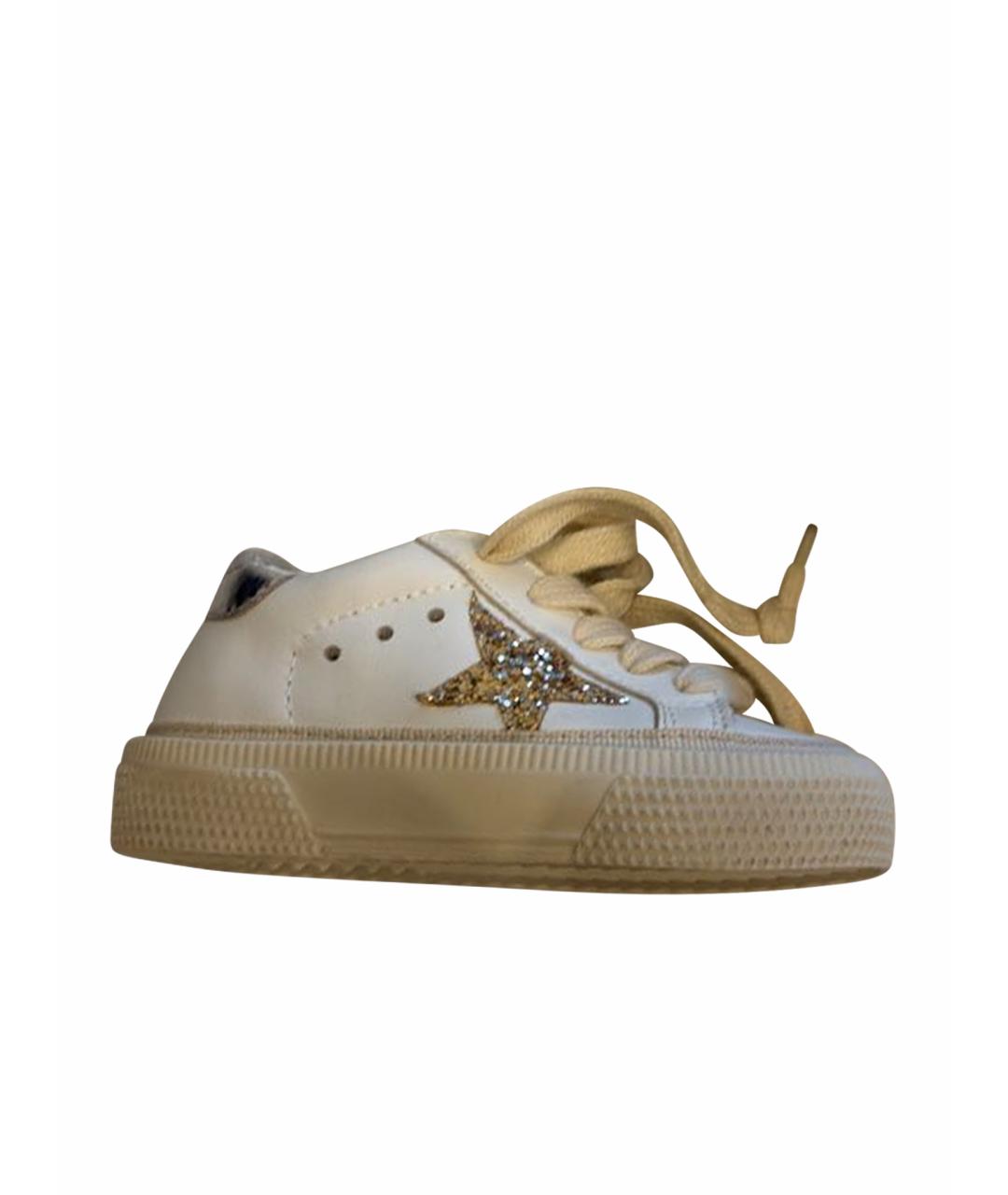 GOLDEN GOOSE DELUXE BRAND Белые кожаные кеды, фото 1