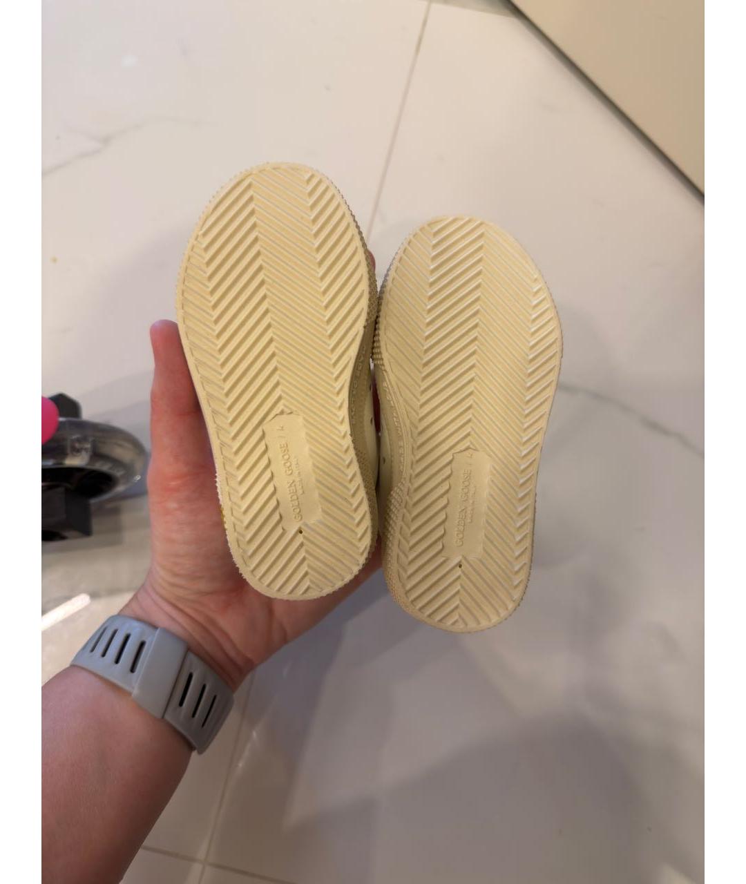 GOLDEN GOOSE DELUXE BRAND Белые кожаные кеды, фото 3