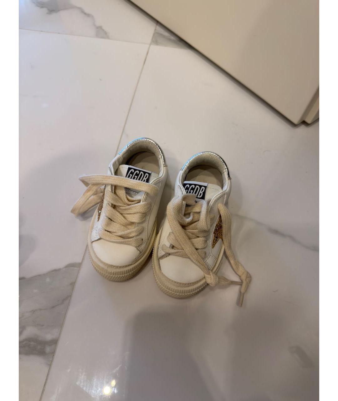 GOLDEN GOOSE DELUXE BRAND Белые кожаные кеды, фото 2