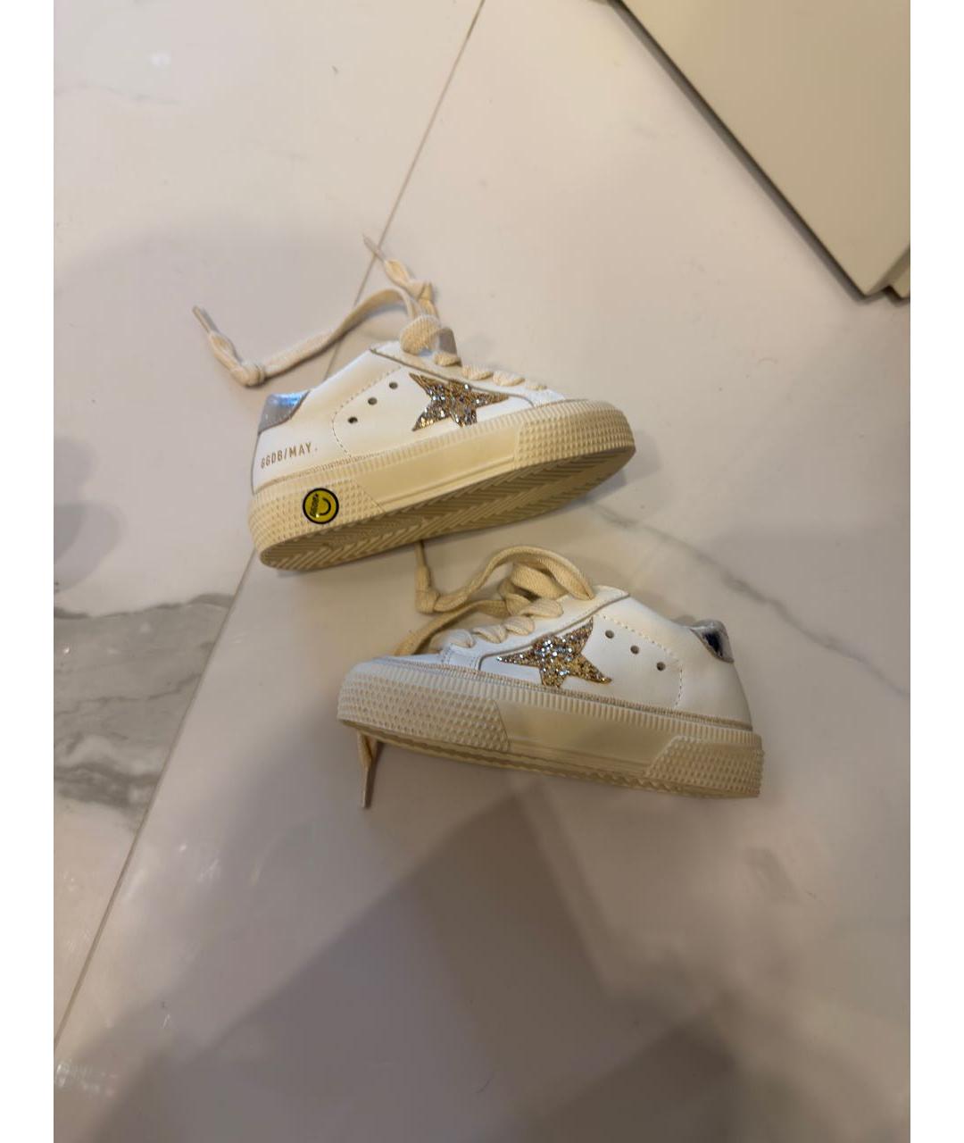 GOLDEN GOOSE DELUXE BRAND Белые кожаные кеды, фото 6