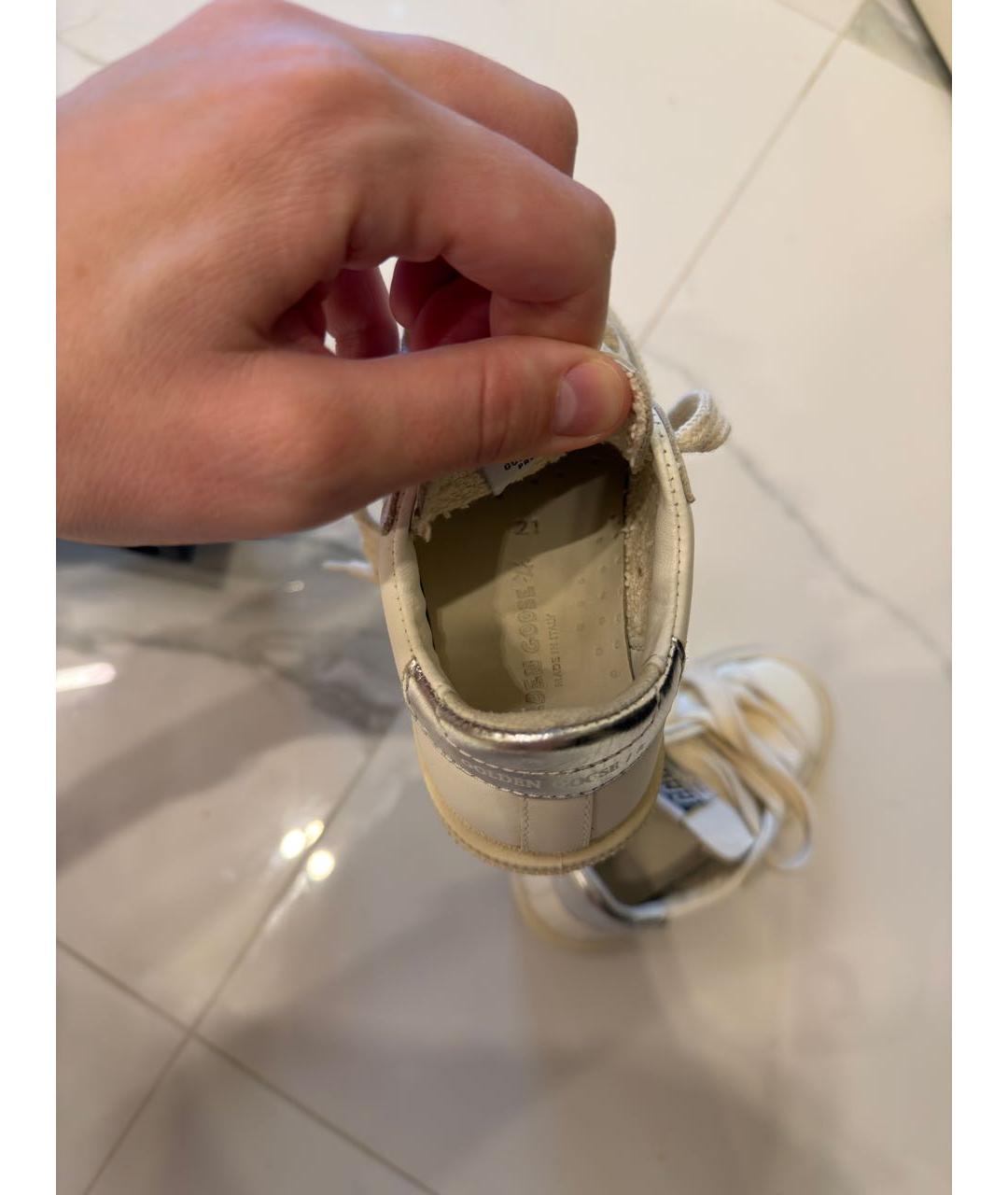 GOLDEN GOOSE DELUXE BRAND Белые кожаные кеды, фото 4