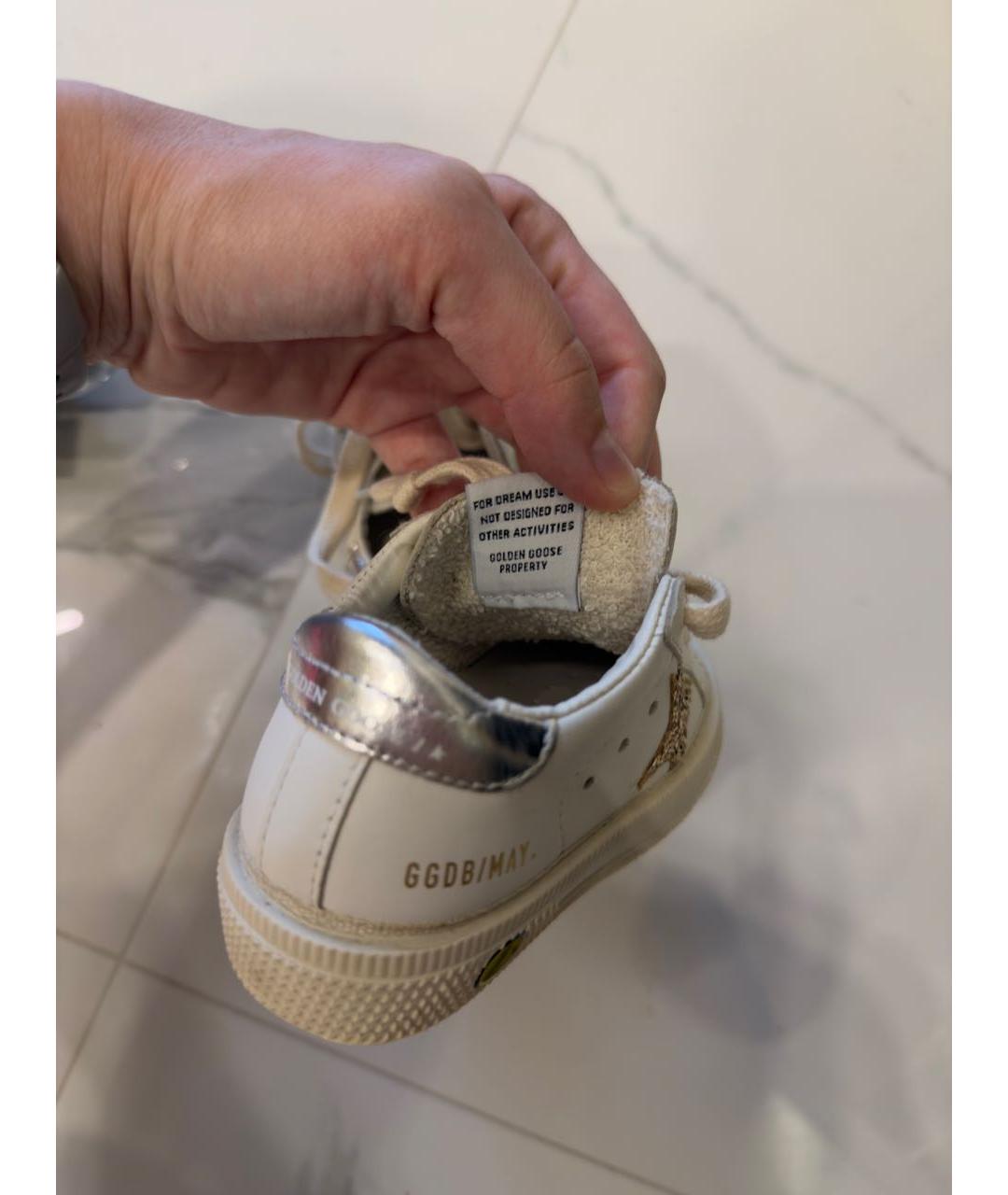 GOLDEN GOOSE DELUXE BRAND Белые кожаные кеды, фото 5