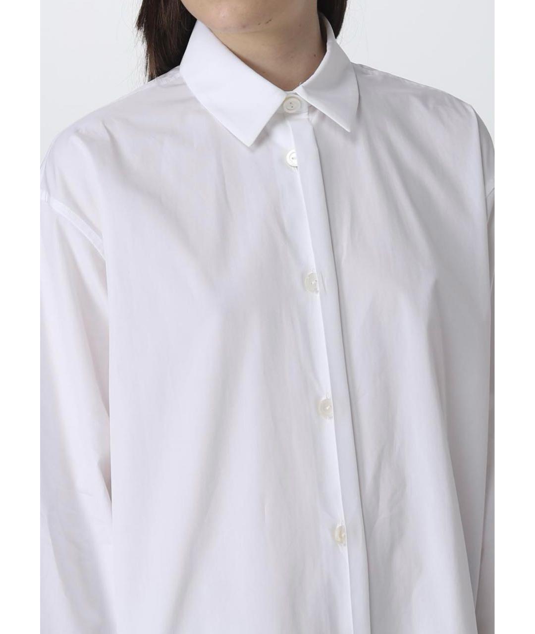 JIL SANDER Белая хлопковая рубашка, фото 4