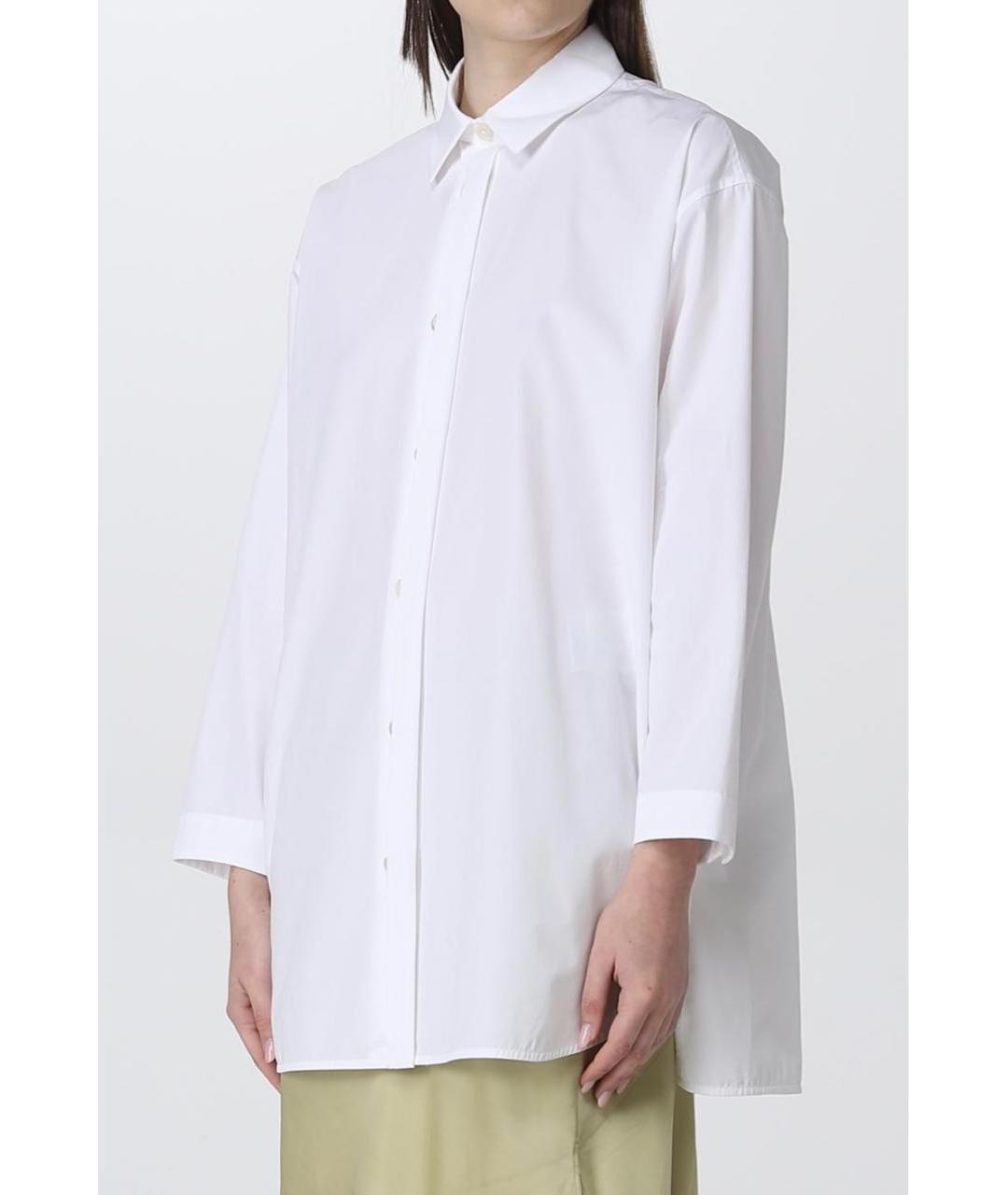 JIL SANDER Белая хлопковая рубашка, фото 2
