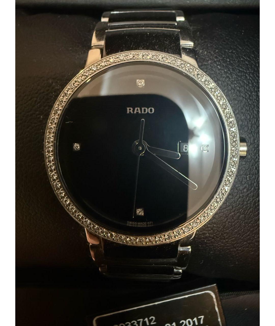RADO Черные стальные часы, фото 6