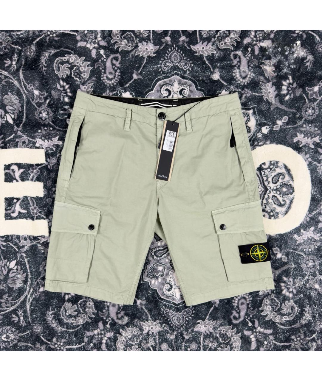 STONE ISLAND Хлопковые шорты, фото 6