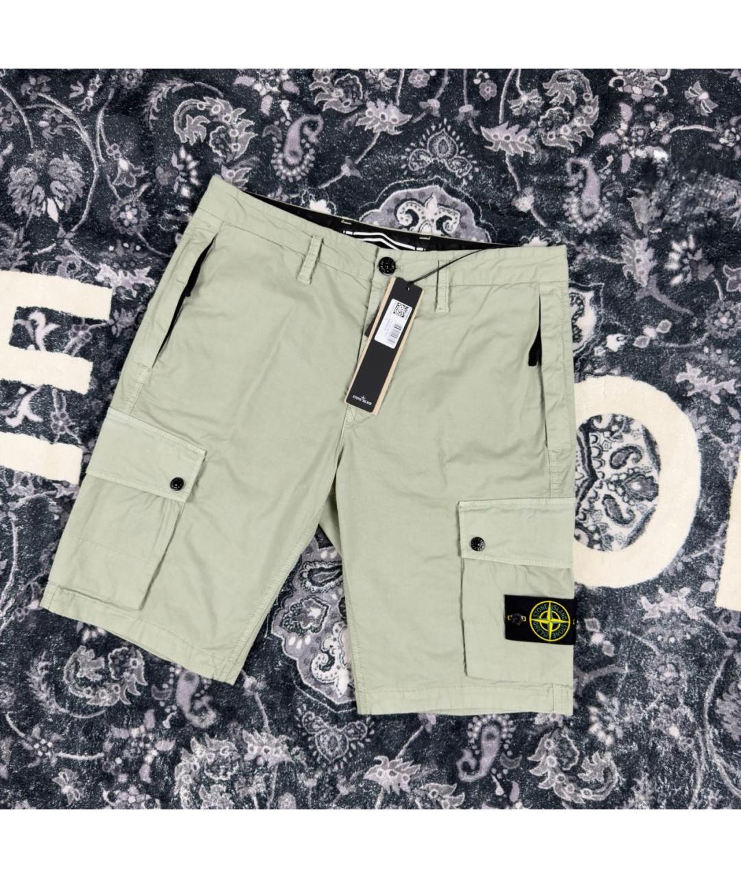 STONE ISLAND Хлопковые шорты, фото 2