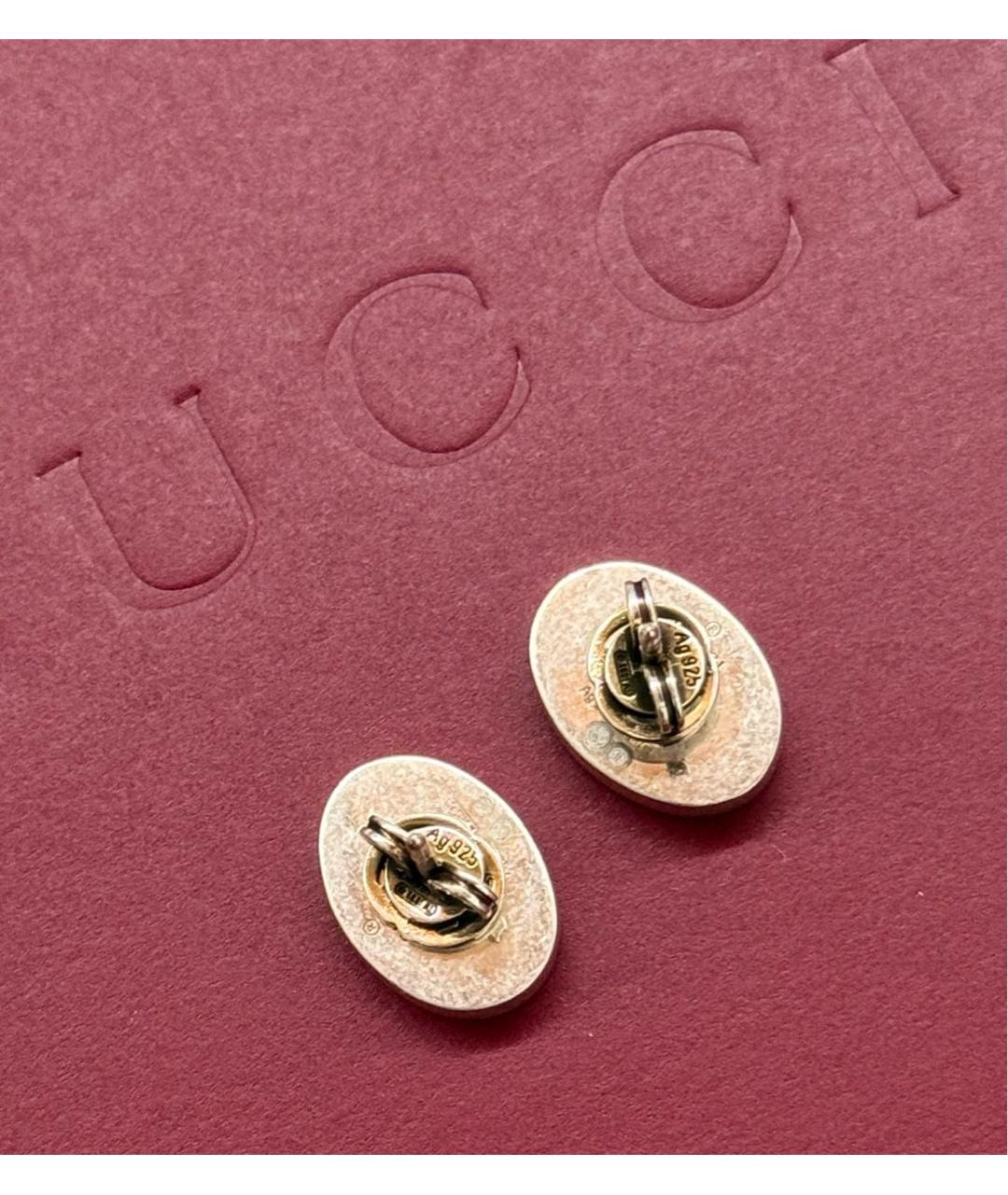 GUCCI Фиолетовые серебряные серьги, фото 4
