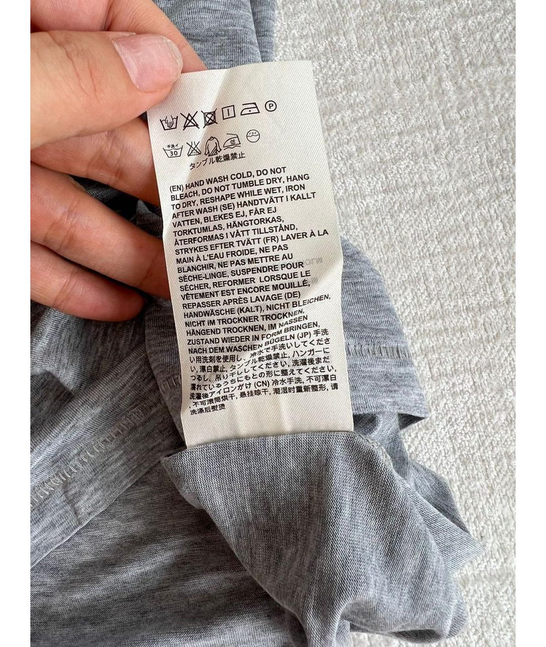 ACNE STUDIOS Серая футболка, фото 5