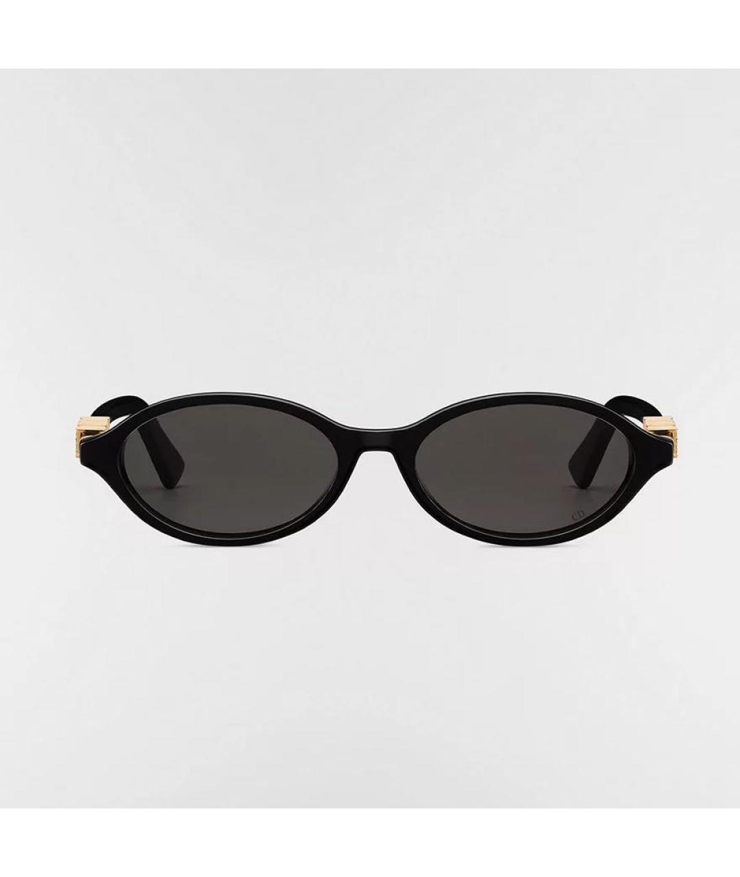CHRISTIAN DIOR Черные пластиковые солнцезащитные очки, фото 2