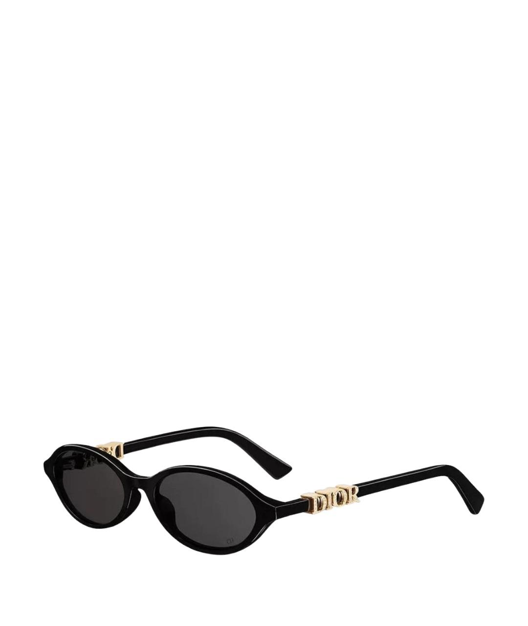 CHRISTIAN DIOR Черные пластиковые солнцезащитные очки, фото 1