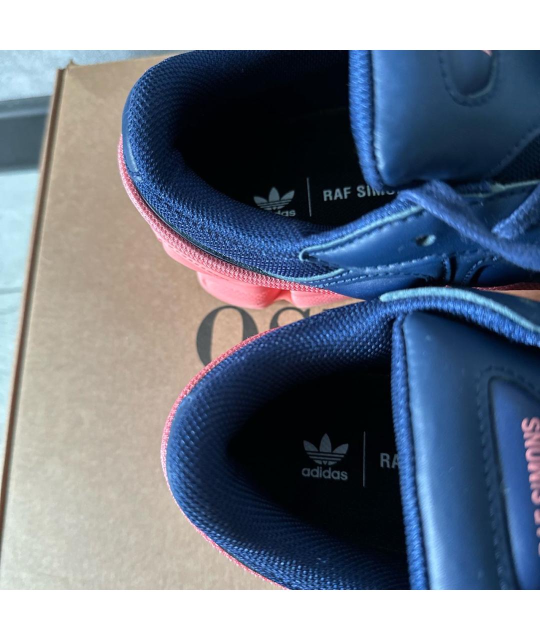 ADIDAS X RAF SIMONS Коралловые текстильные кроссовки, фото 7