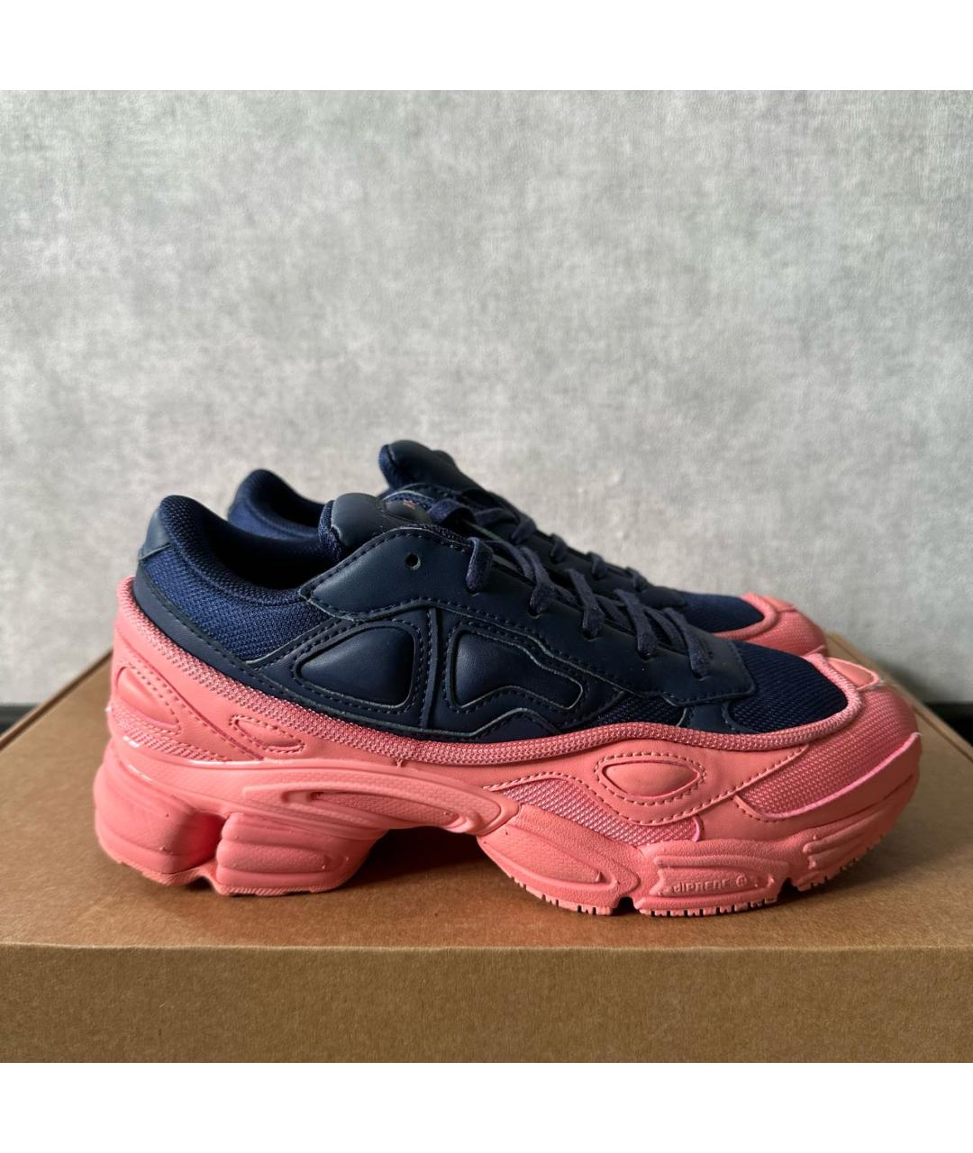 ADIDAS X RAF SIMONS Коралловые текстильные кроссовки, фото 9