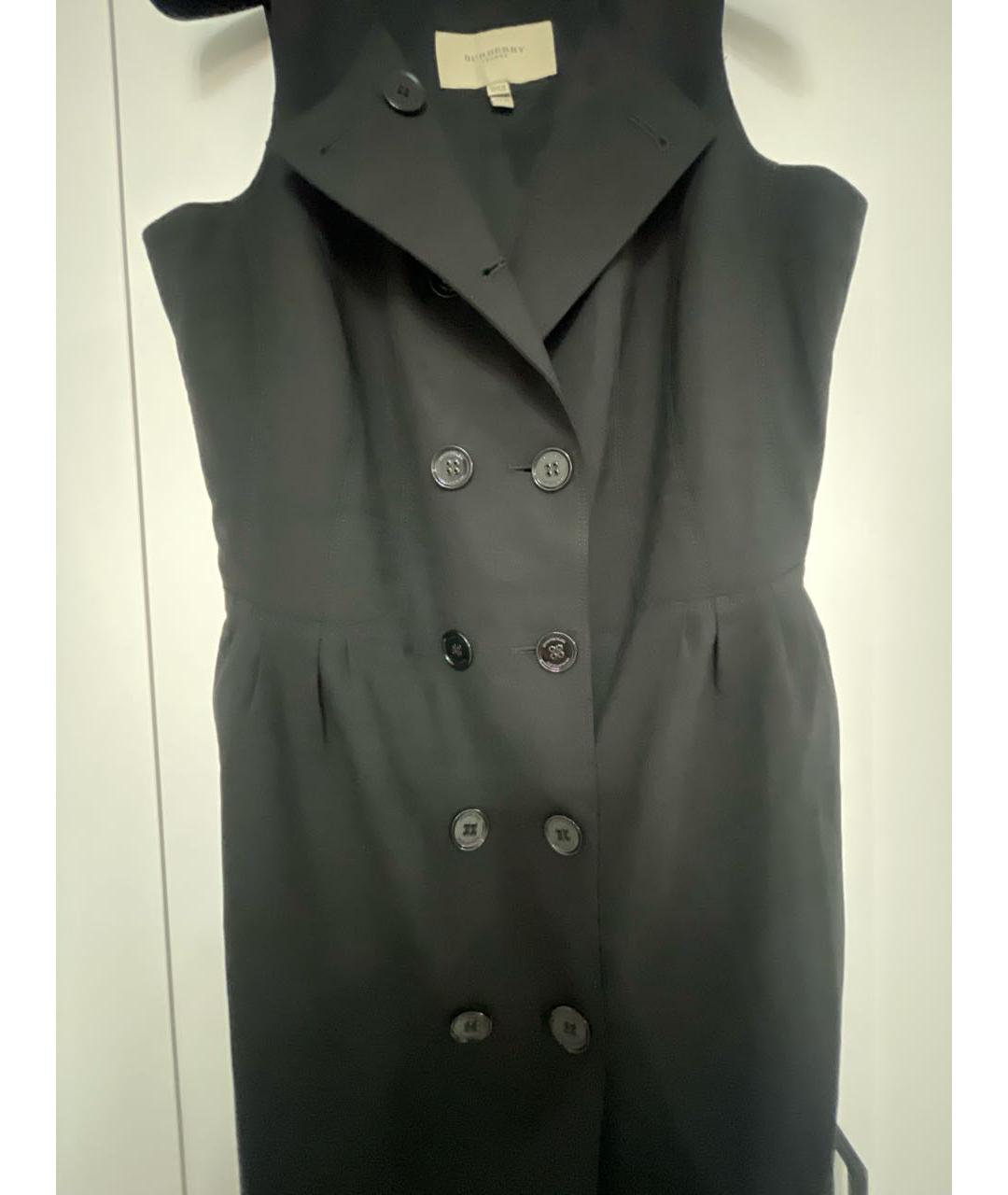BURBERRY Черный ацетатный сарафан, фото 4