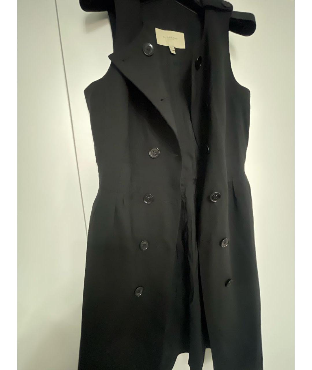 BURBERRY Черный ацетатный сарафан, фото 8