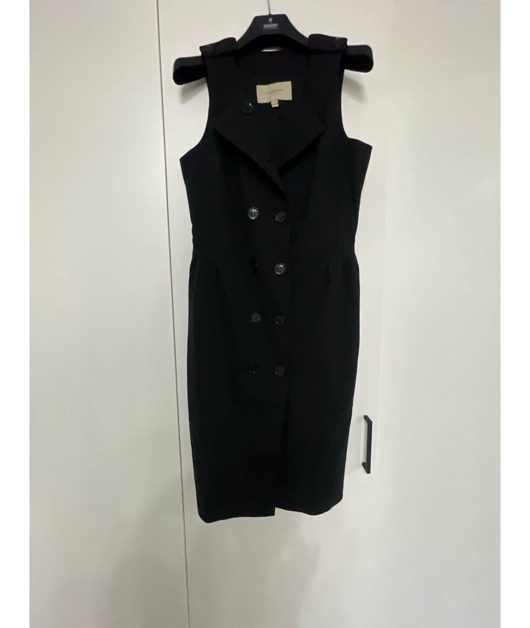 BURBERRY Черный ацетатный сарафан, фото 9