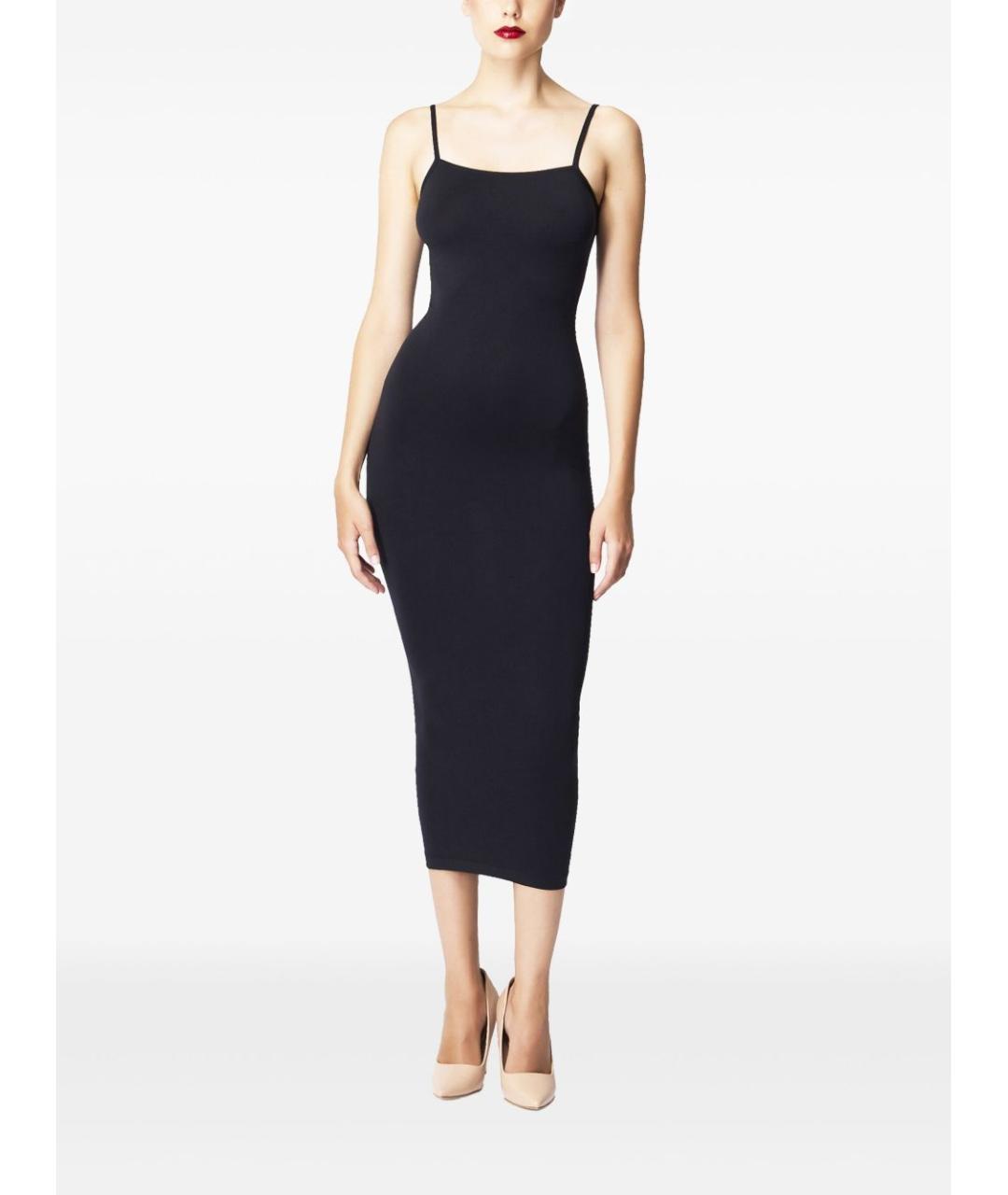 WOLFORD Черное полиамидовое повседневное платье, фото 5
