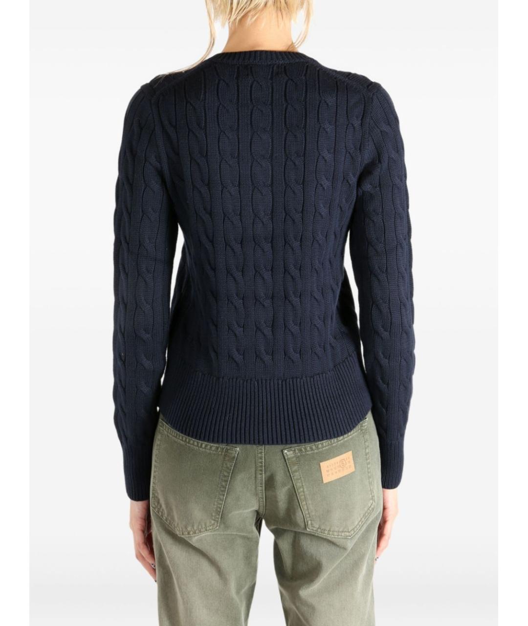 POLO RALPH LAUREN Темно-синий хлопковый кардиган, фото 2