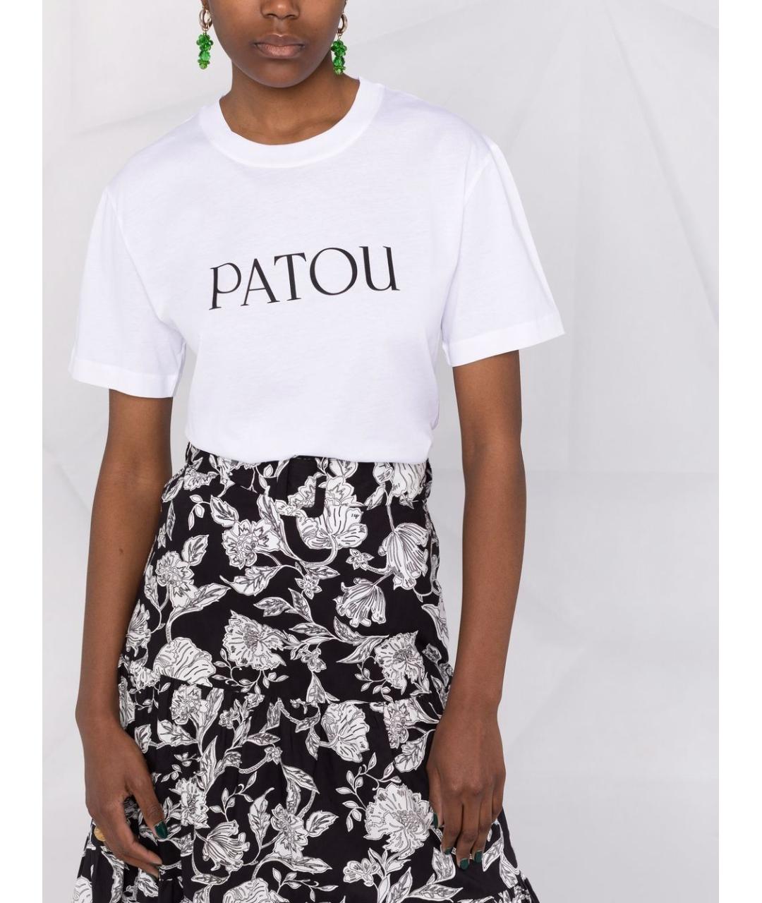 PATOU Белая хлопковая футболка, фото 2