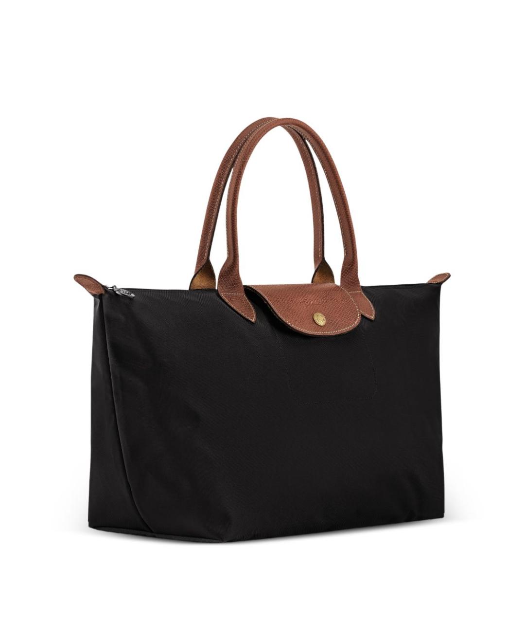 LONGCHAMP Черная синтетическая сумка тоут, фото 6