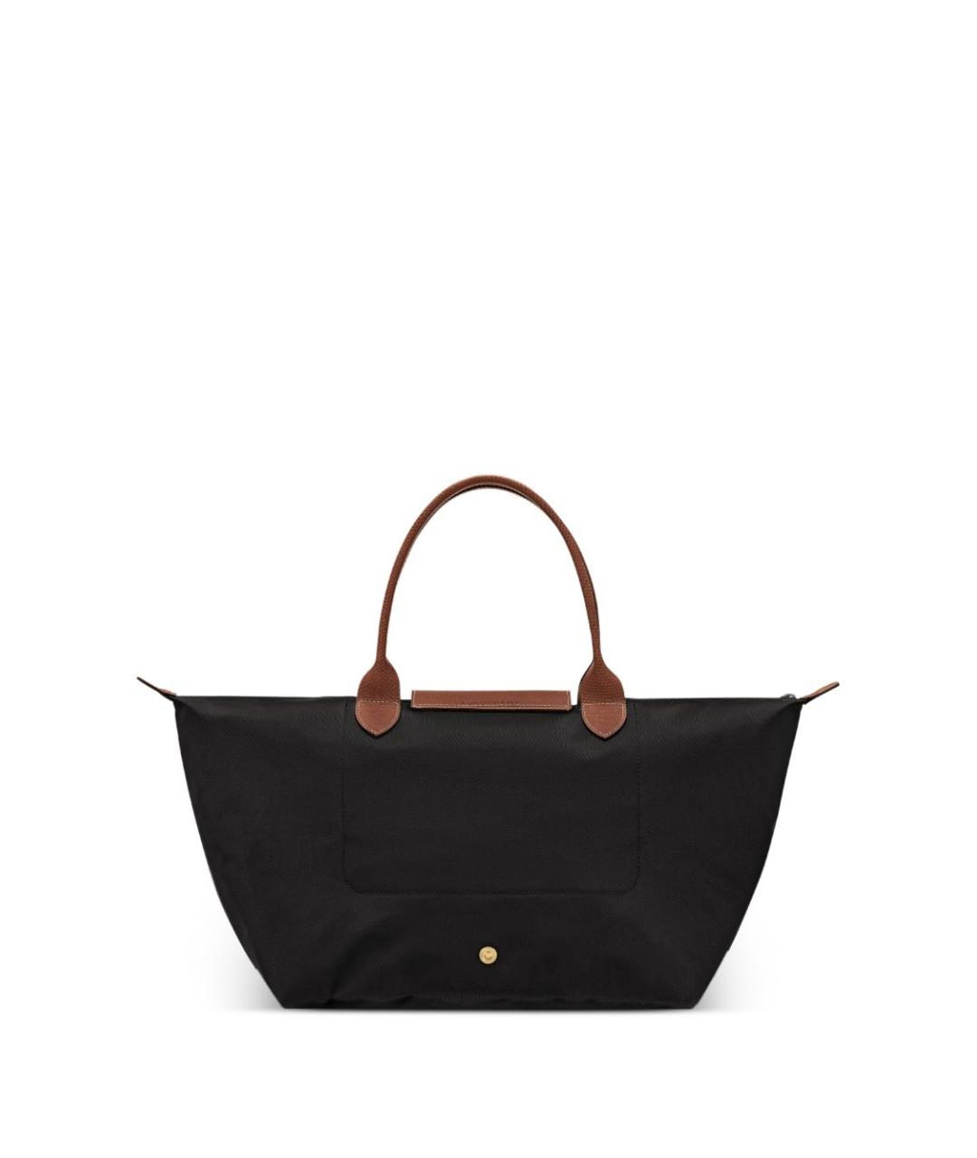 LONGCHAMP Черная синтетическая сумка тоут, фото 4