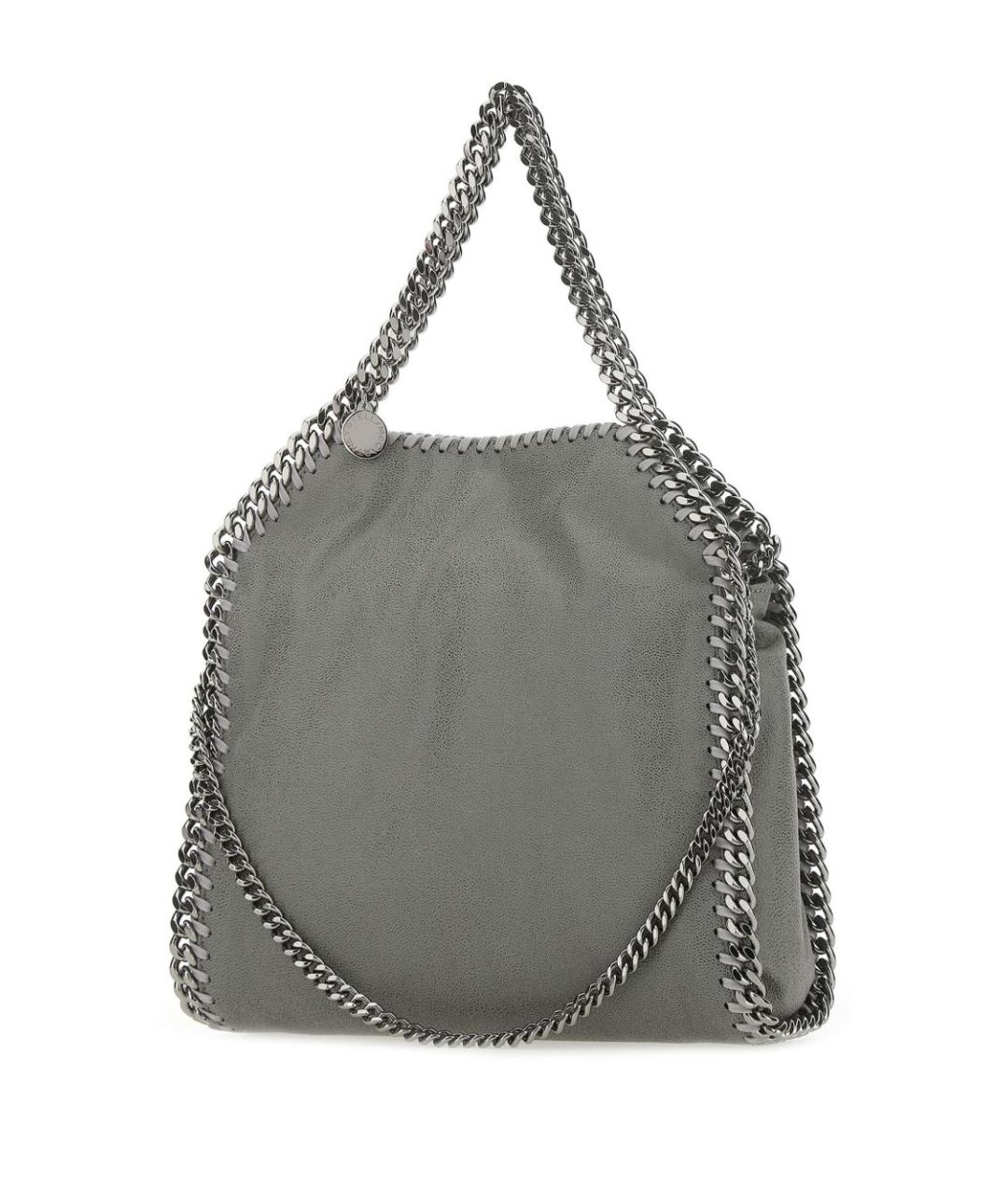 STELLA MCCARTNEY Серая синтетическая сумка тоут, фото 3